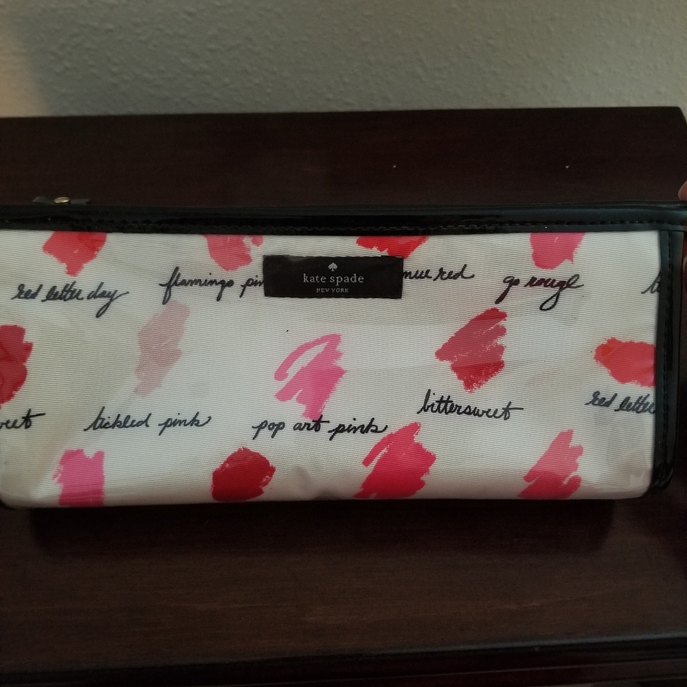 Kate Spade small make up or brushes bag